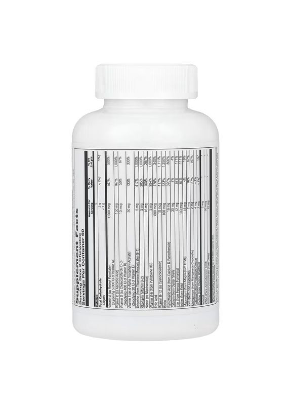 Вітаміни та мінерали для дітей, смак вишні, Kids Vitamins & Minerals Chewable,, 120 жувальних таблеток Solaray (324104221)