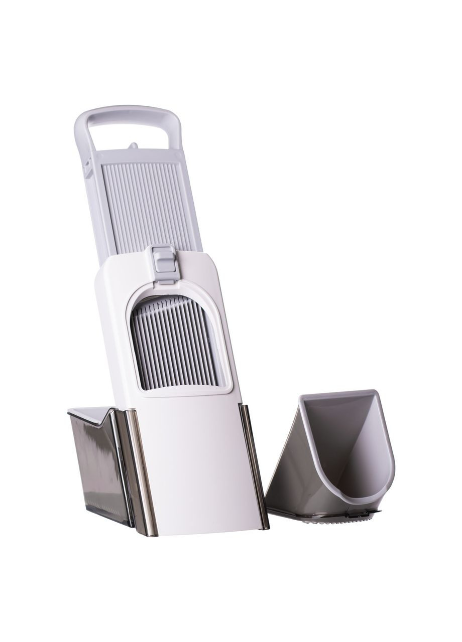 Овочерізка ручна універсальна з контейнером 19×12.5×34 см слайсер для овочів кухонна овочерізка HP-8-67 Jooki (358706343)