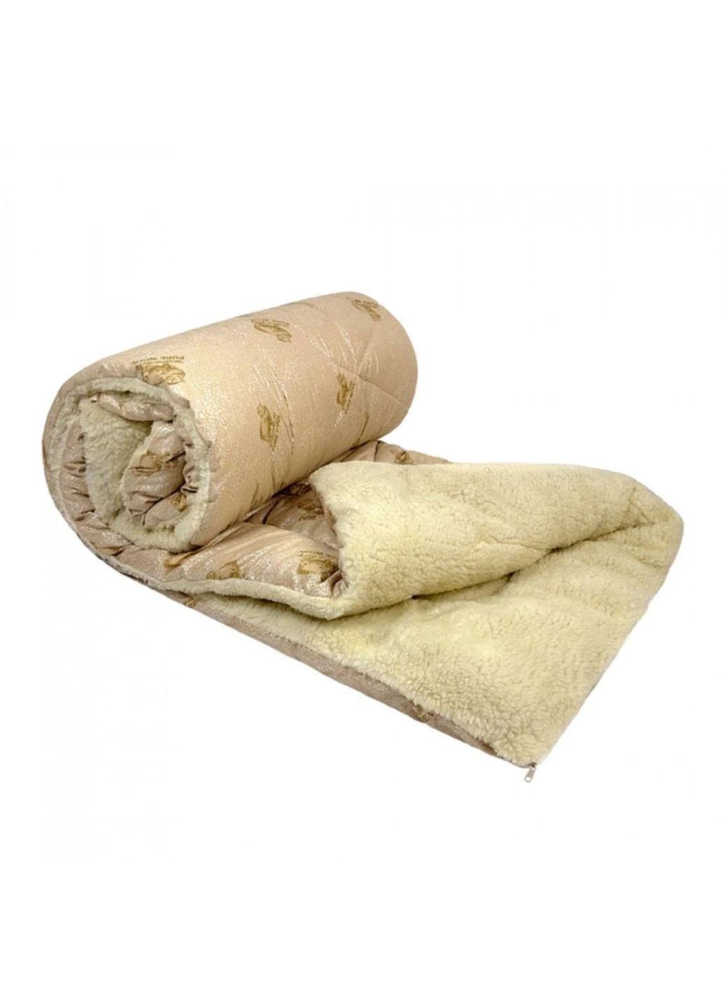 ⭐ Одеяло зимнее с открытым мехом + микрофибра полуторное 150х215 см ±5% ⭐ SOVA текстиль (378284331)