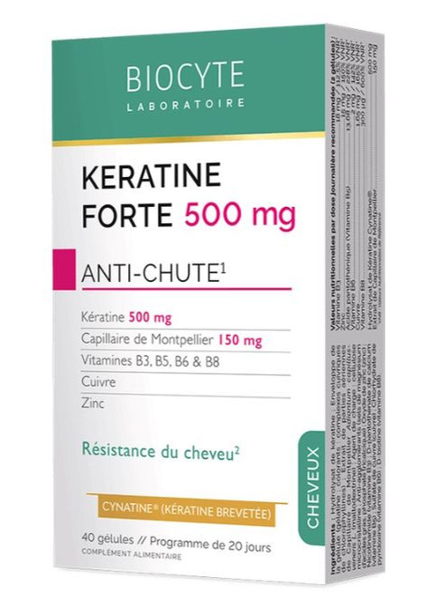 Keratine Forte 500 mg 40 Caps Biocyte (317173046)