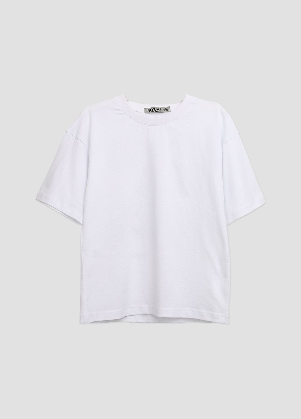 Белая летняя футболка с коротким рукавом для мальчика цвет белый цб-00273444 Yuki
