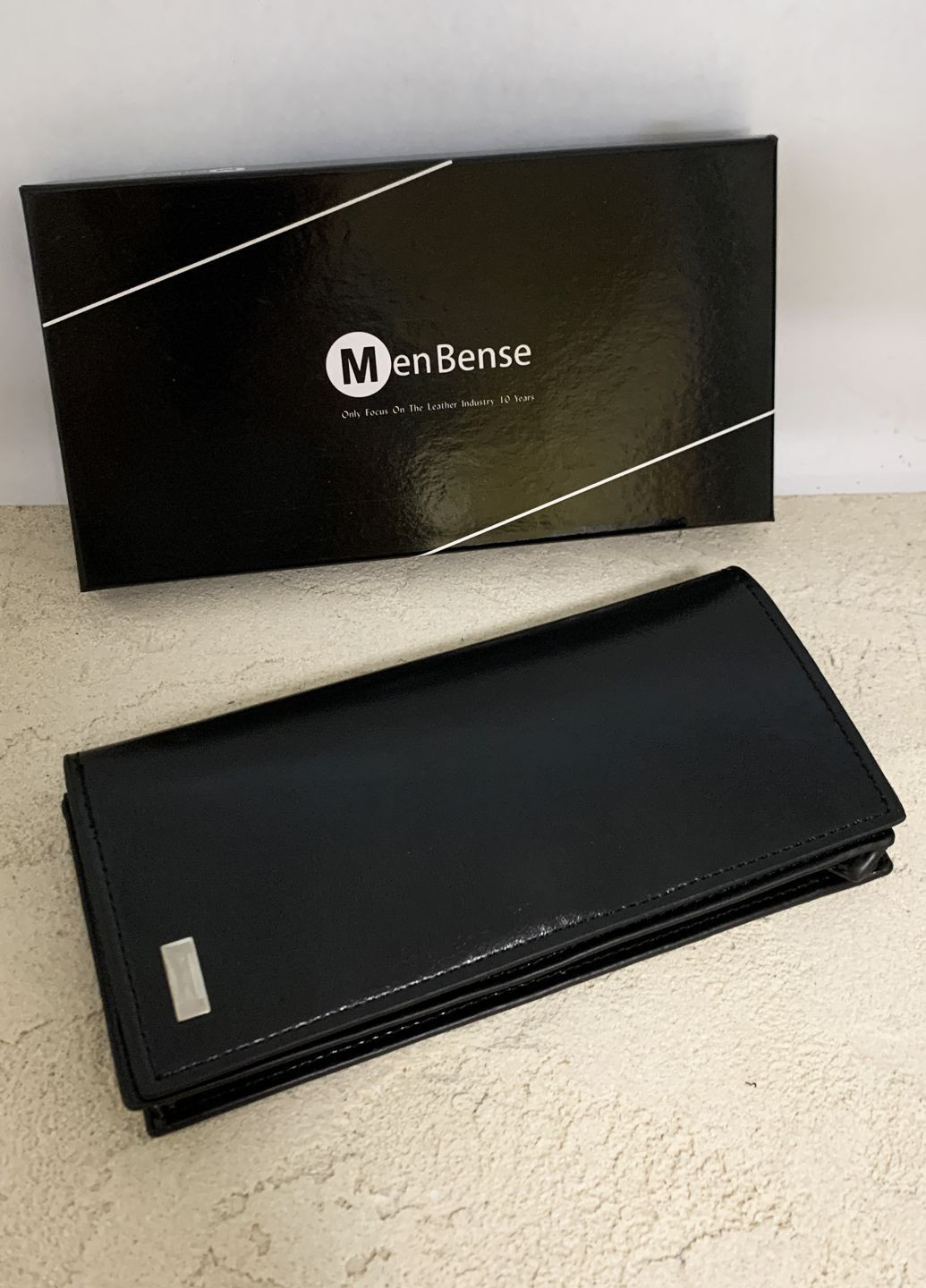 Жіночий гаманець, глянцевий, 180х90, екошкіра, чорного кольору No Brand (366820180)