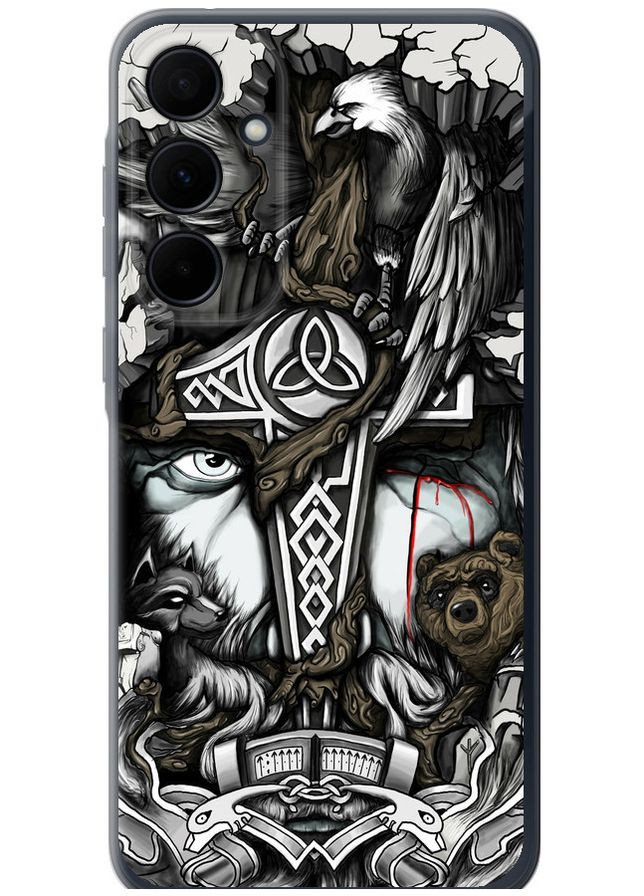 Силіконовий чохол 'Тату Вікінг' для Endorphone Samsung Galaxy A35 (301511964)