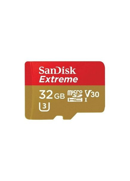 Картка пам'яті microSDHC Extreme Action A1 32 Gb UHS1 U3 V30 (R100MB/s, 667x) SanDisk (293346651)