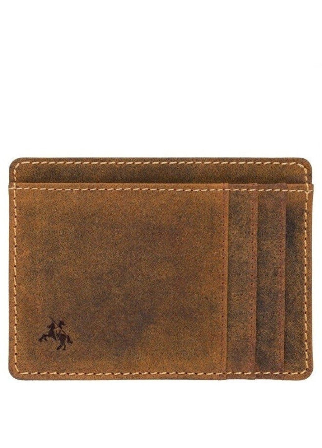 Мужской кожаный картхолдер VSL58 Stealth (Oil Tan) Visconti (323459022)