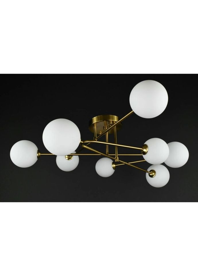 Стельова люстра на 9 лампочок 27926 Латунь 25х90х90 см. Sunnysky (324396563)