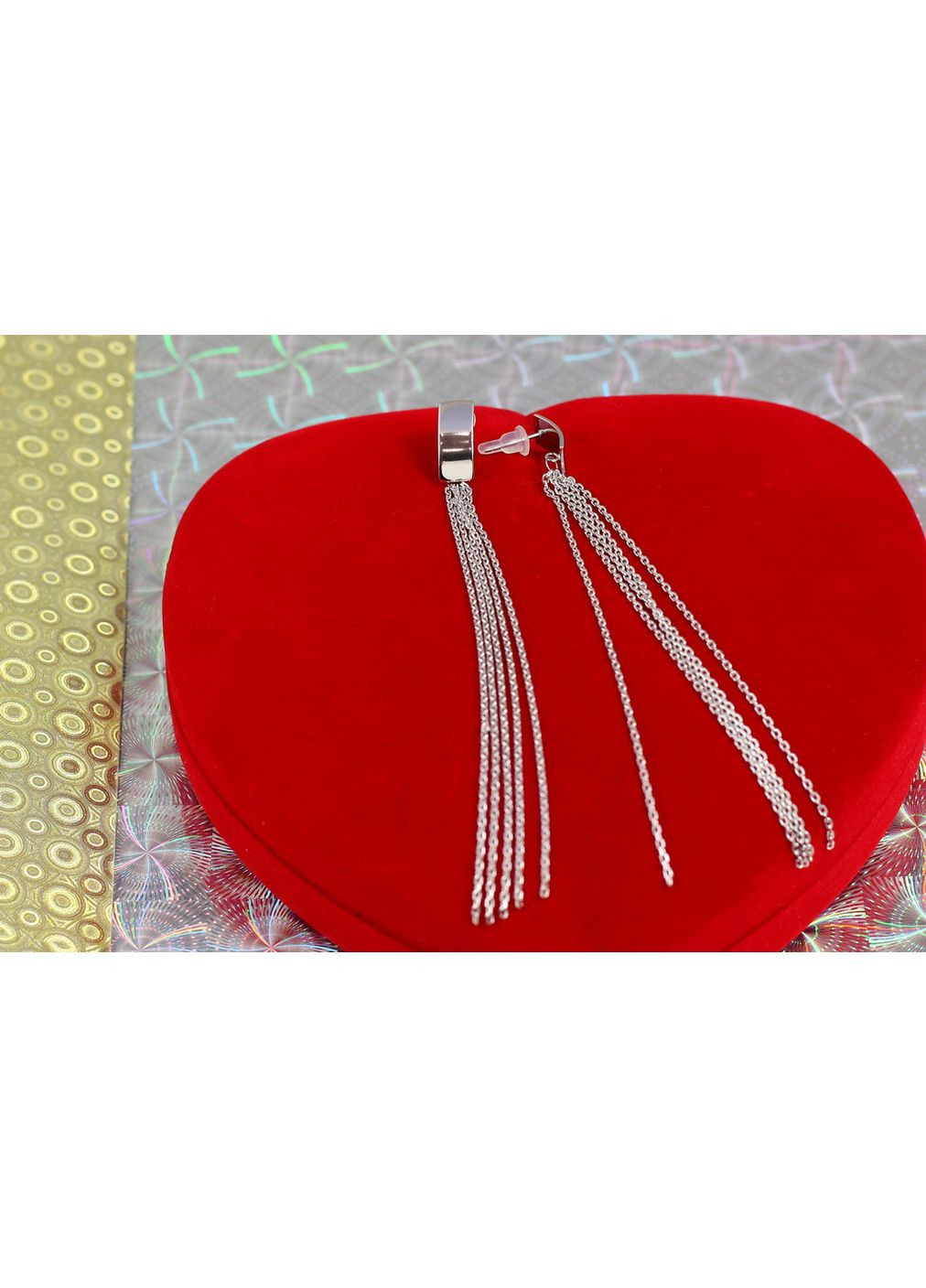 Сережки гвоздики весняні струмки 12 см сріблясті love-shopping Xuping Jewelry (354657668)