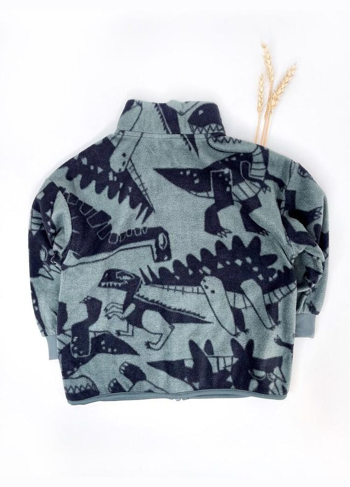 Кофта флісова 104 см зелений артикул Л862 H&M (317363585)