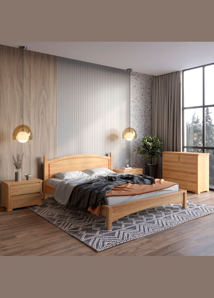 Двуспальная кровать Мангеттен Н 180х200 см (MBG-1626) Mebigrand (368281507)