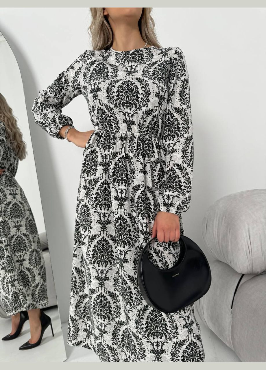 Черное женское платье из шелкового софта цвет черный р.42/44 453511 New Trend