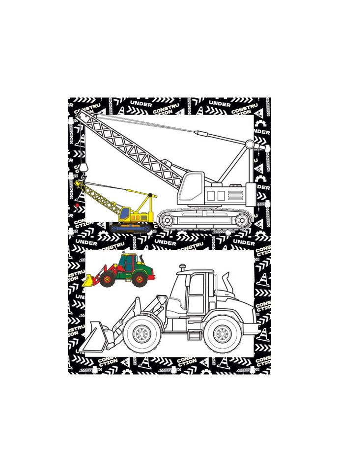 Книжка раскраска "Строительство" РМ 48 53 с цветными подсказками Апельсин (371646172)