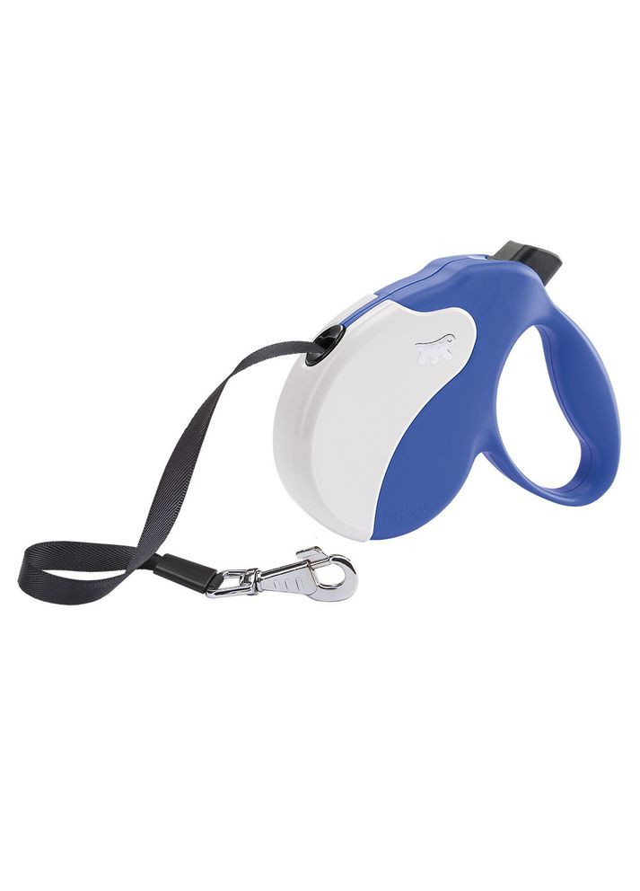 Поводир - рулетка для собак з стрічкою Amigo Tape (Ферпласт Аміго Тейп) 16 х 3.8 х h 15 см - L, Синій Ferplast (297512315)