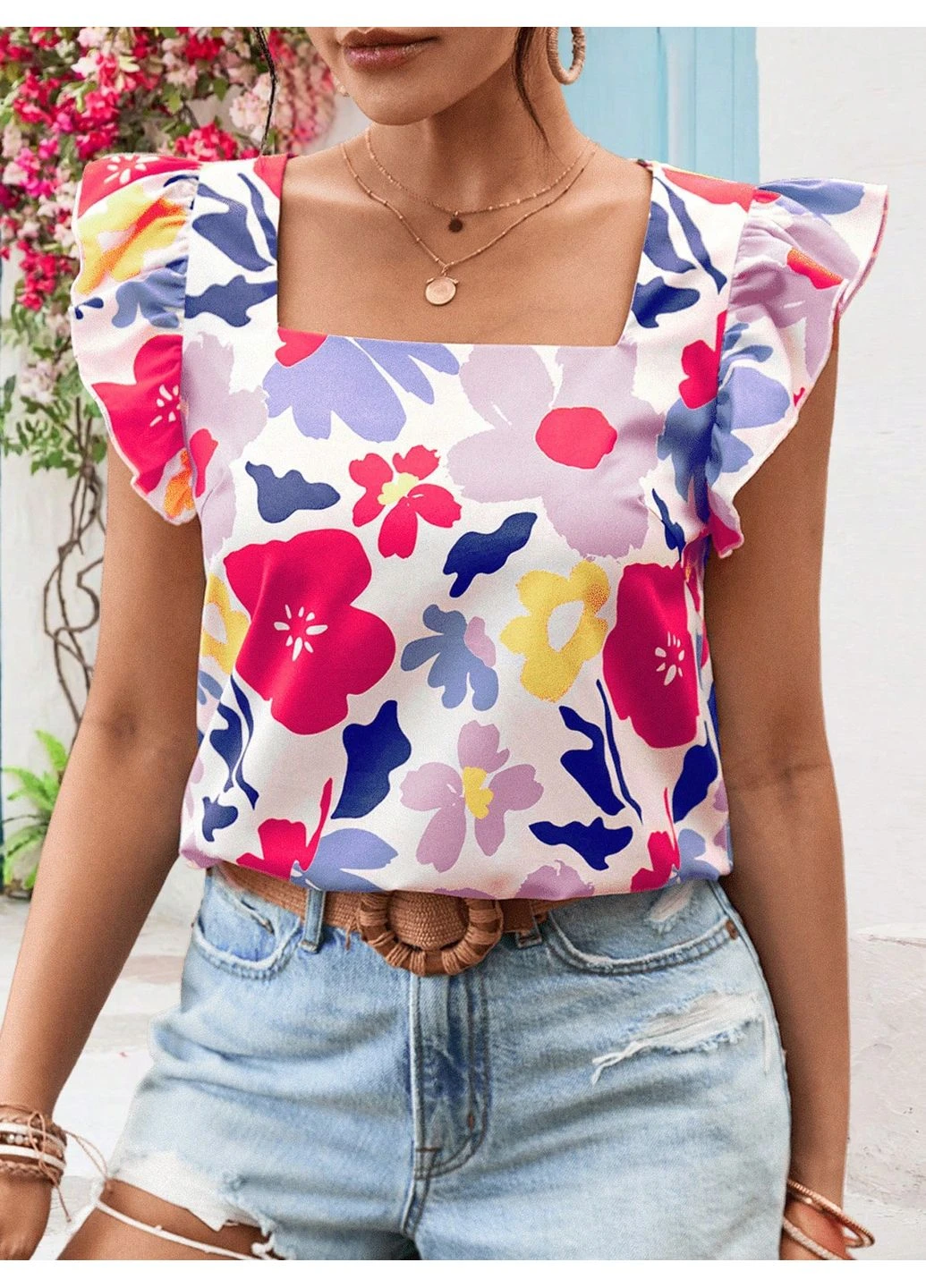 Комбінована блуза SHEIN