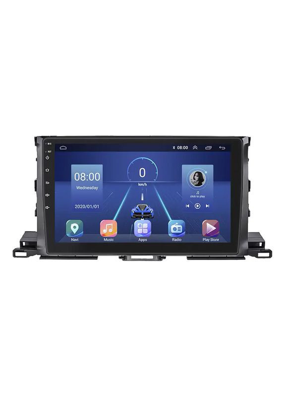 Магнитола 10" для Toyota Highlander III (U50) Рестайлинг 2016-2019 6/128Gb 4G Wi-Fi GPS Top 3шт Lesko (336195120)