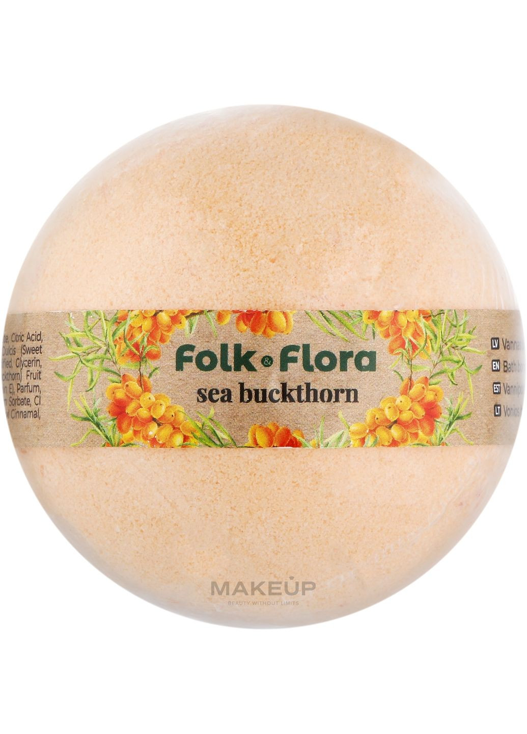 Бомбочка для ванны "Облепиха" Bath Bombs 130g (1317180-31102909) Folk&Flora (368638047)