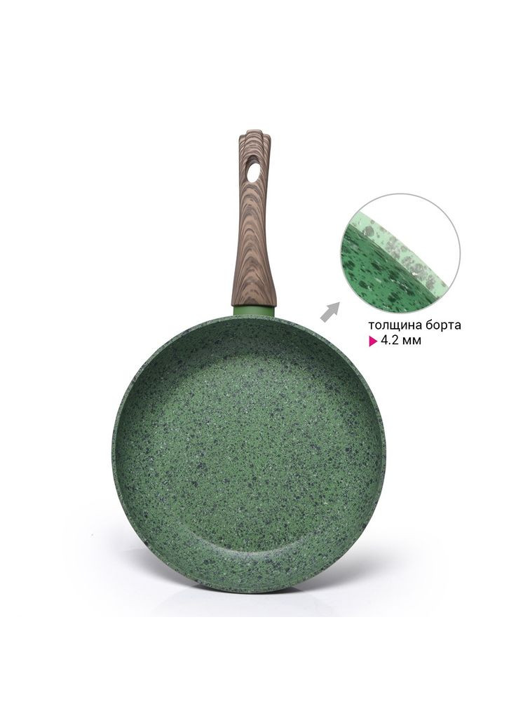 Сковорода Malachite с антипригарным покрытием EcoStone 24 см (4311) Fissman (283022316)