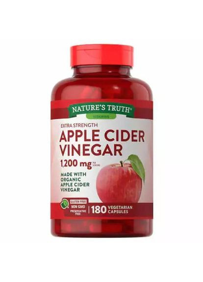 Добавка Apple Cider Vinegar 180 м'яких капсул 1200 мг Nature's Truth (315333143)