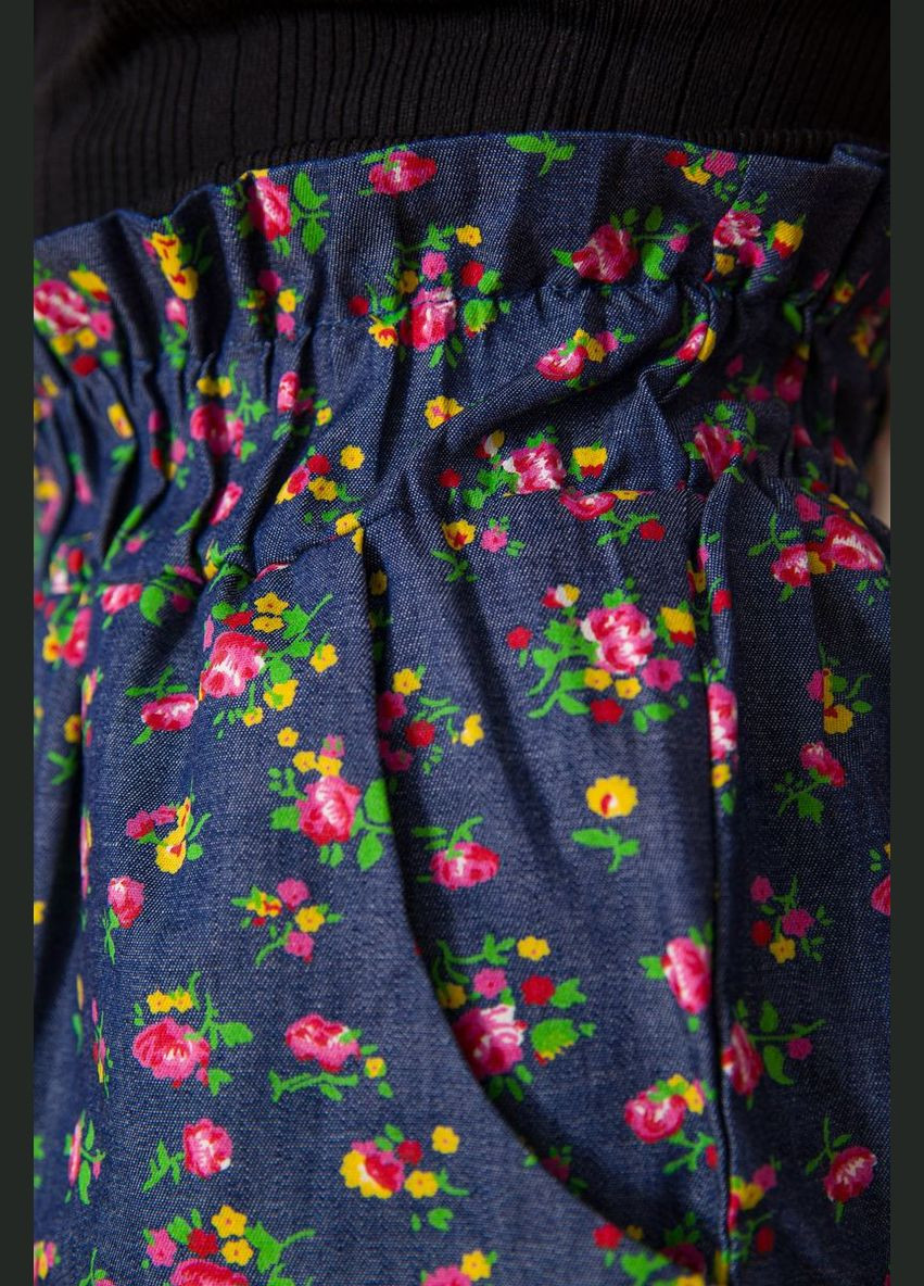 Шорты женские на резинке, цвет джинс, 172R20 Ager (288751677)