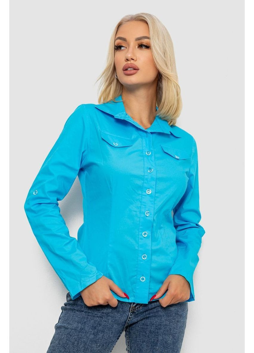 Голубой кэжуал рубашка Ager