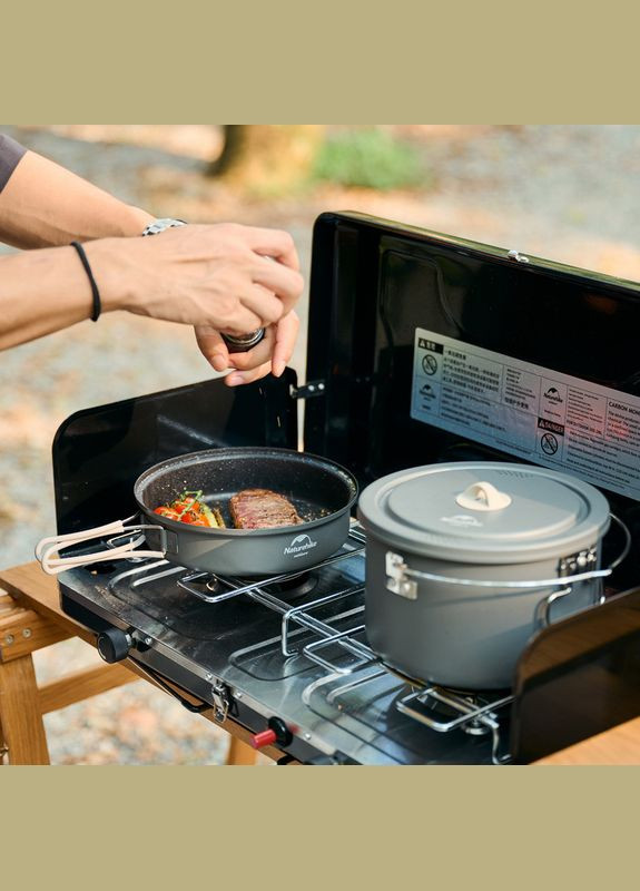 Набір посуду (2 каструлі, казанок, сковорідка) CNH22CJ002, алюміній Naturehike (353505739)