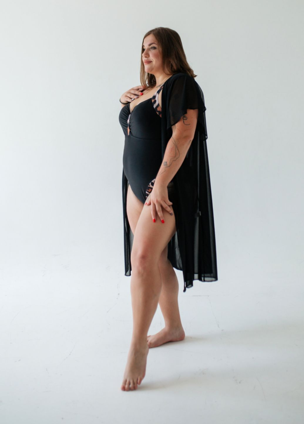 Чорний демісезонний купальник суцільний суцільний Ods