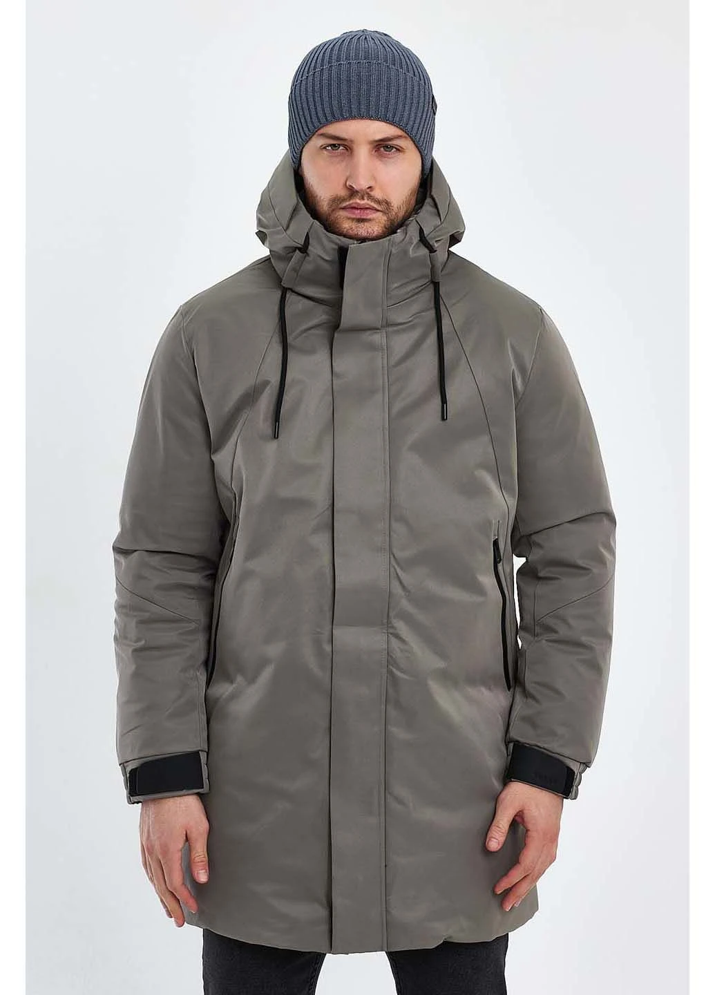 Темно-серая демисезонная куртка Trend Collection