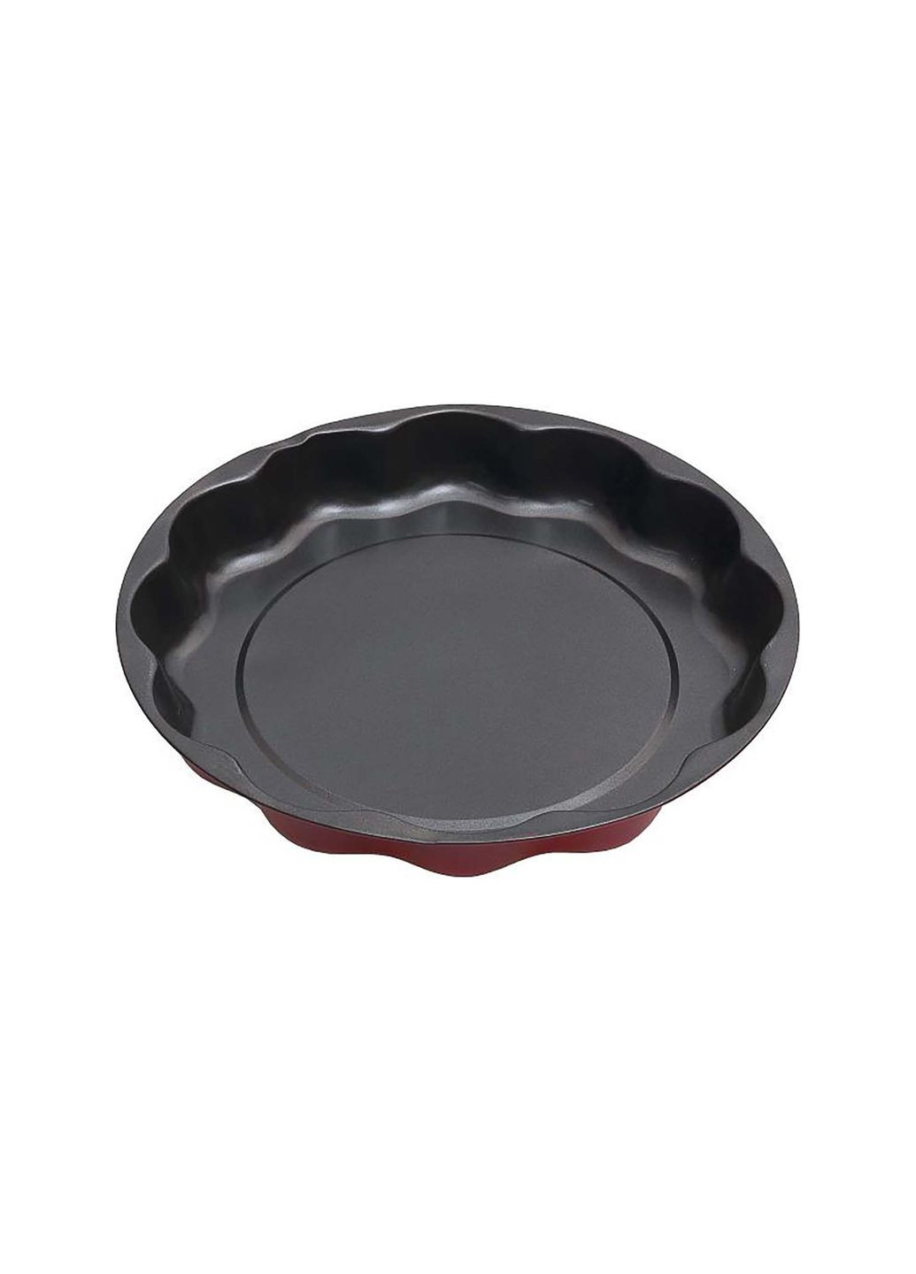 Форма для випікання пирога з тефлоновим покриттям, кругла, з хвилеподібними краями (діаметр 29.5 см) Kitchen Master (350883981)