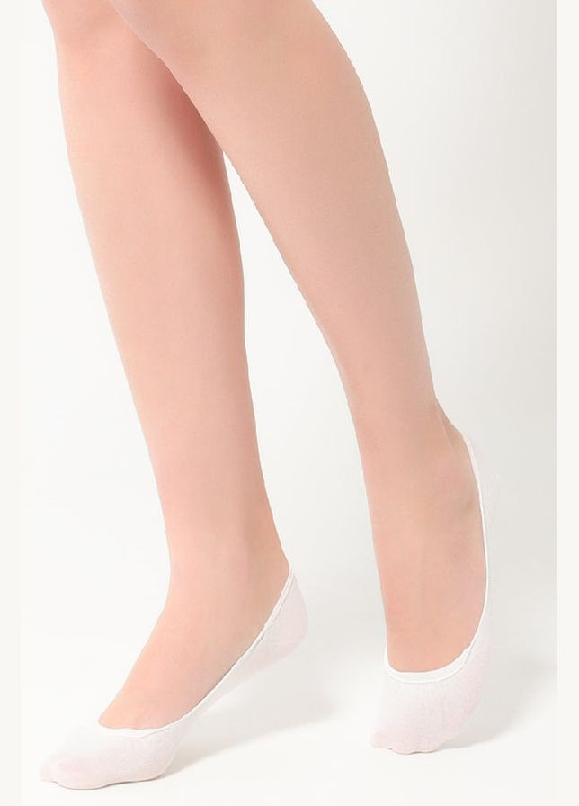 Набор хлопковых следков (2 пары) Legs 742 classic cotton white (283250642)