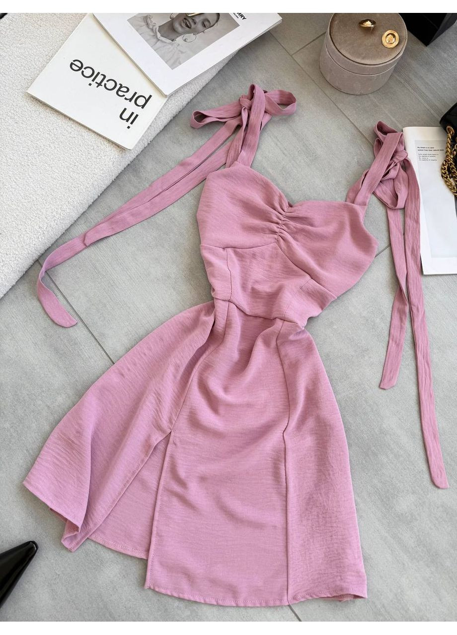 Пудрова святковий сукня Vione однотонна