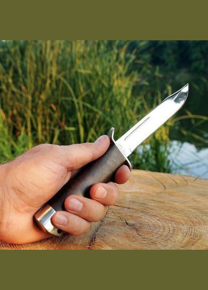 Нож тактический охотничий финка с удлиненным лезвием и деревянной рукоятью 024 ACWP Grand Way (370770675)