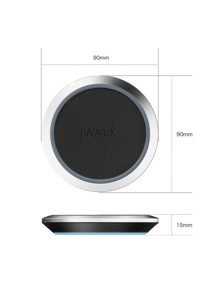 Беспроводное зарядное устройство Air Power Wireless Charging Pad Black (ADA007) iWALK (353497505)