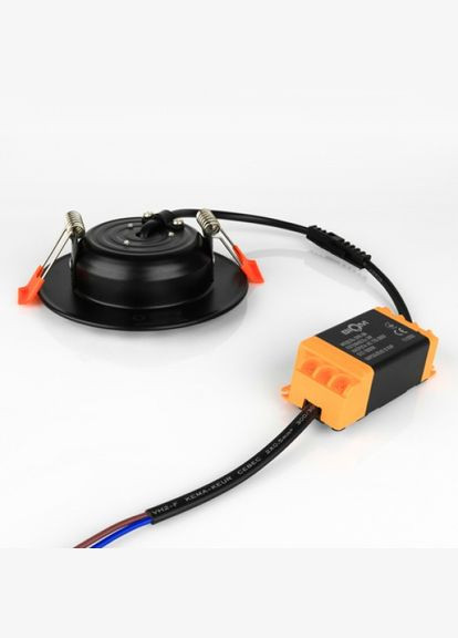 Светильник светодиодный DFR6B 6Вт черный круглый 5000К (00-00019672) BIOM (315138616)