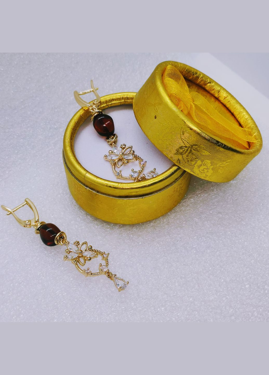 Сережки 3148 з натурального бурштину MINOV (315721823)