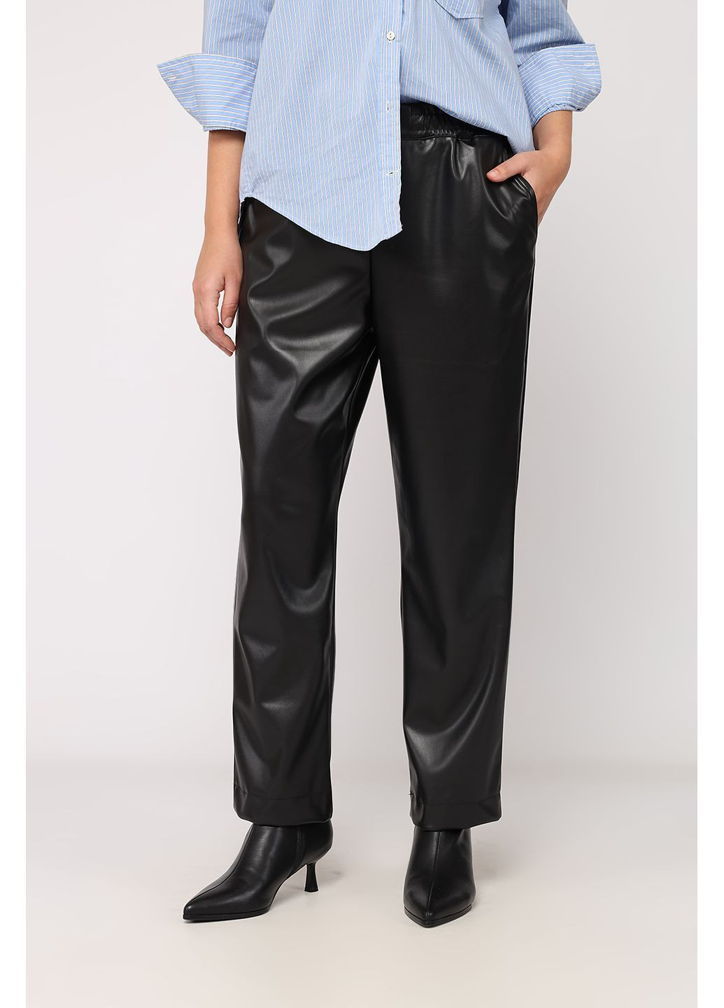 Штаны зауженные женские цвет черный CB-00284417 Yuki (366726154)