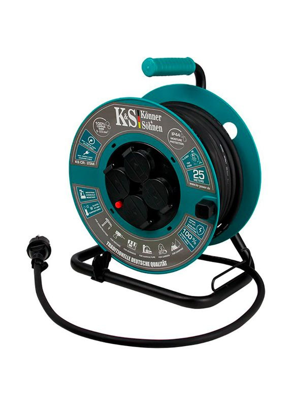 Удлинитель KSCR25M KS 2E 4хТип F 25 м Green Konner&Sohnen (306746205)