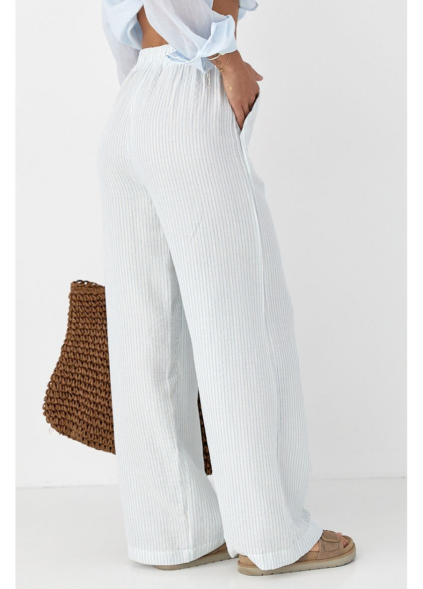 Летние брюки в полоску Lurex Штаны (370393259)