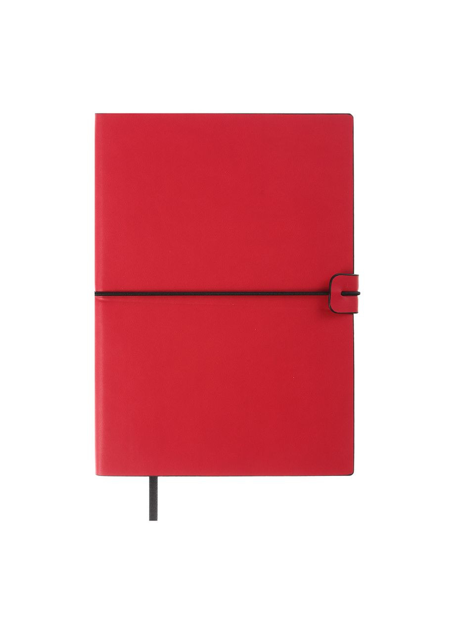 Блокнот А5 96 л. Travel эко кожа клетка красный Buromax (314933846)