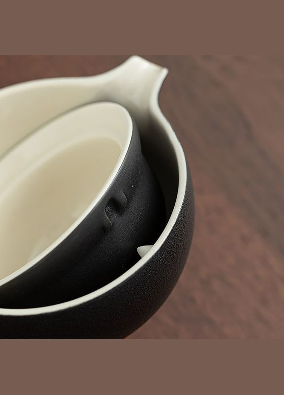 Набор для чайной церемонии Black Sand керамический из 6 предметов для пуэра 18шт Lesko (336201289)