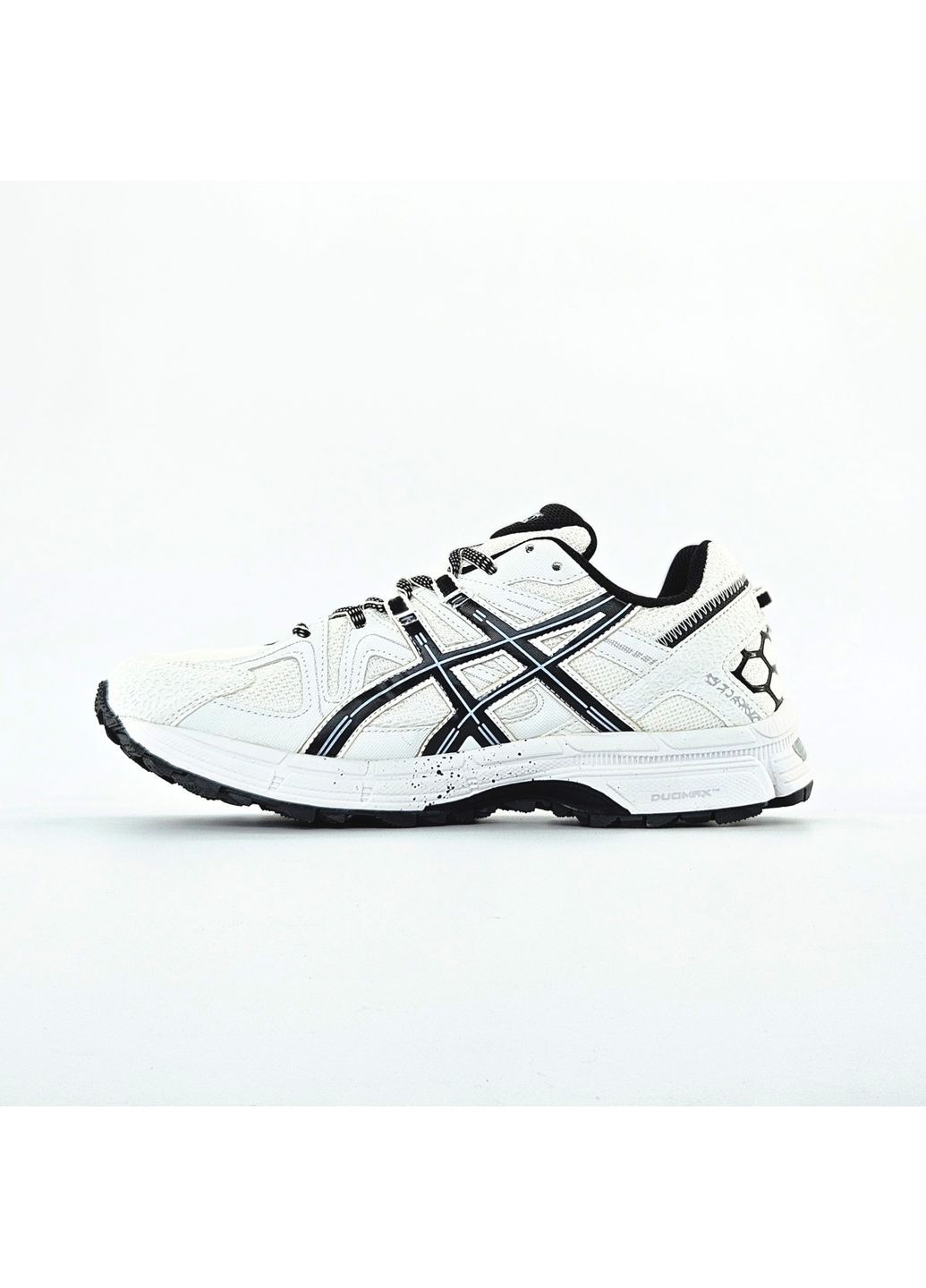 Кроссовки женские и мужские Asics Gel Kahana 8 White Black | Асикс Гель Кахана 8 белые No Brand белые демисезоны (363176572)