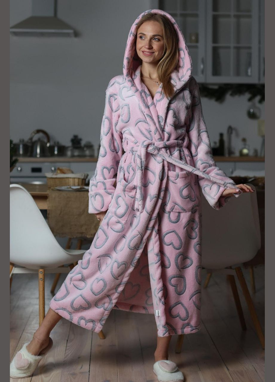 Халат с капюшоном Мягкий уютный Шарпей No Brand (315429391)