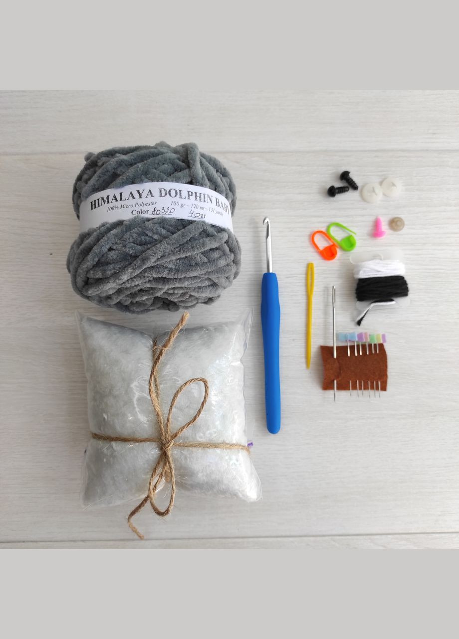 Набір для в'язання котика (темно-сірий) Hand Made (302317171)