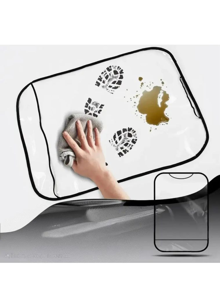 Защитные Накладки для Передних Сидений Авто 🔥 2 шт 🔥 Прозрачные - Универсальные - Плотные 🔥 Размер 67х52 см ❤️ Comshop (364316050)