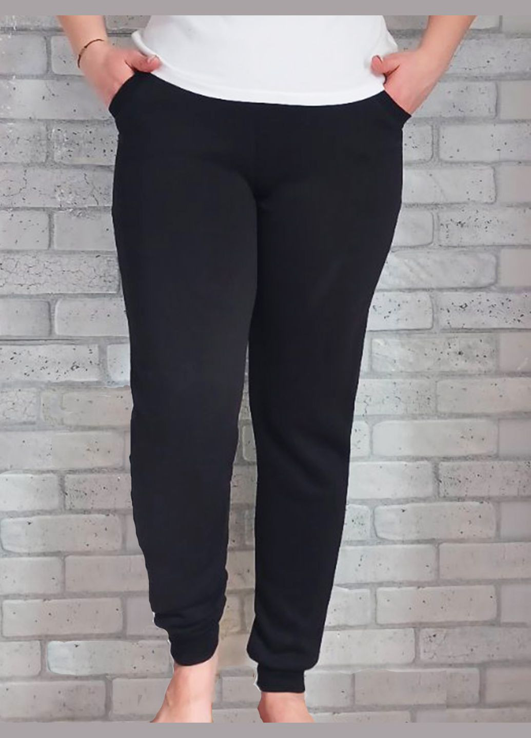 Теплые женские штаны трехнитка No Brand (317707940)