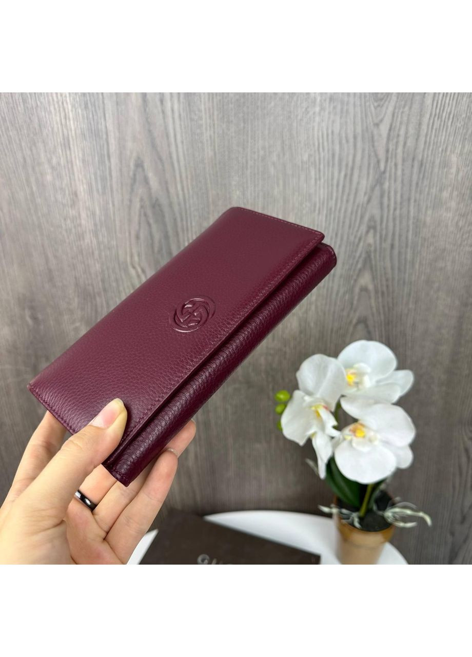 Женский кожаный кошелек клатч портмоне из натуральной кожи для документов и денег ProDobro (363259958)