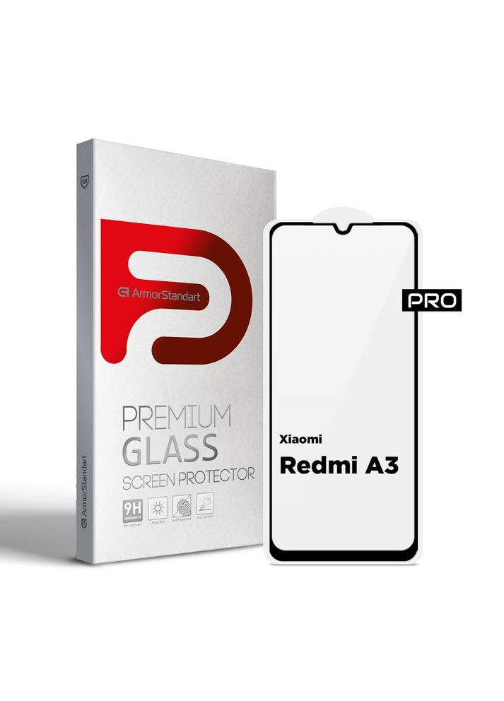 Защитное стекло Pro для Xiaomi Redmi A3 Black (ARM74453) ArmorStandart (292323527)
