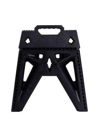 Табурет для кемпинга складной 38×28×33 см. пластиковый туристический стул и отдыха на природе Черный Good Idea (342392430)