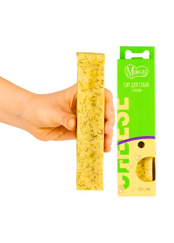 Ласощі для собак Сирні палички з кропом 125 г Mavsy (353515481)