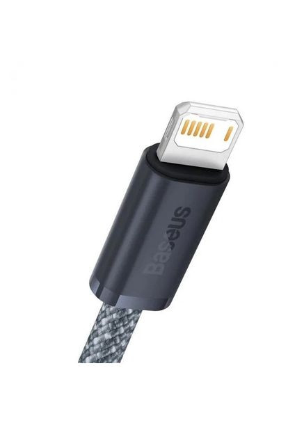 Кабель для iPhone 14 13 12 11 — USB — Lightning 1 m (CALD000416) сірий Baseus (283022605)