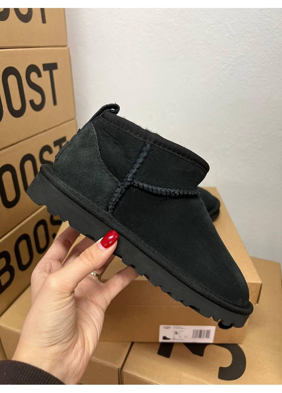 Уггі Чоловічі UGG Ultra Mini Black (Замша) (366196915)