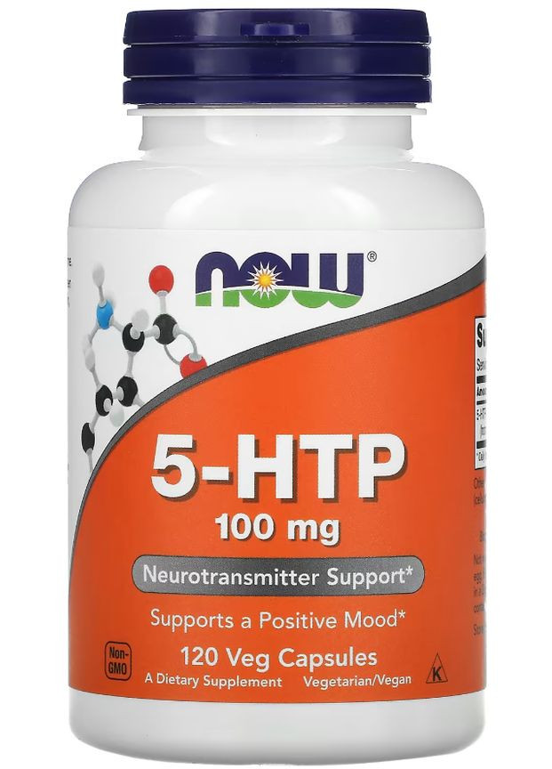 5-гідрокситриптофан 5-HTP 100 мг 120 вег капс Now Foods (351865332)